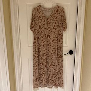 Dwell and Slumber swing caftan in Autumn